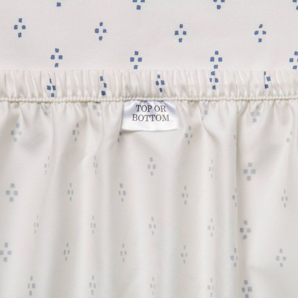 Threshold - King 400 Thread Count Dot Print Performance Sheet  White/Blue - Picture 4 of 4